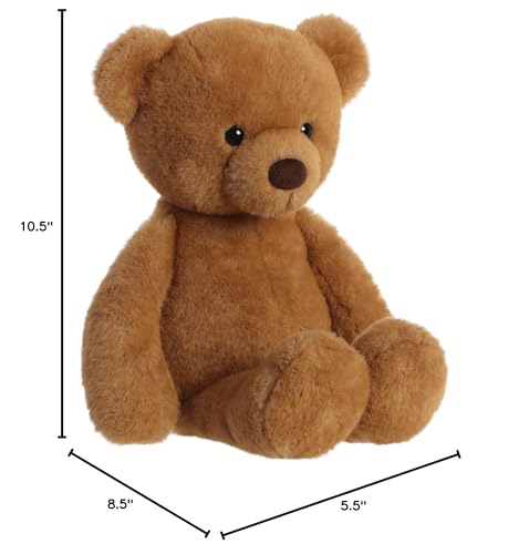 Aurora Snuggly Softie Bear Stuffed Animal - Brown 16 Inches - Large Polyester Comforting Companion
