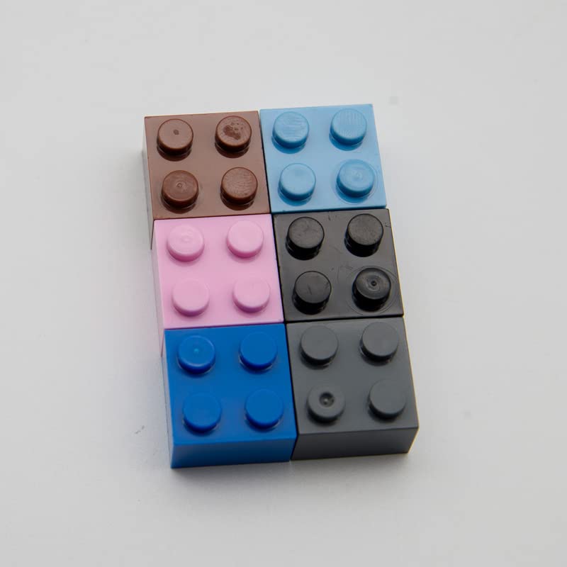 Classic Brick Block Bulk, Red Bricks 2X2, Building Bricks Flat 100 Piece, Compatible With Lego Parts And Pieces: 2X2 Red Bricks(Color:Red)