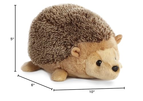 Aurora® Hedgehog Stuffed Animal - 12" Brown Polyester Flopsie™ - Adorable & Playful Companion - Model 31575