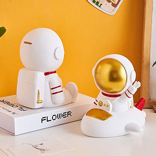 Gaolinci Astronaut Vinyl Figure, Children'S Piggy Bank, Drop-Resistant Coin Bank, Children'S Room Decoration