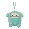 Squishmallow Official Kellytoy 3.5 Inch Clip On Bag Keychain Backpack Clips Squishy Soft Plush Toy Animal (Joelle Bigfoot With F