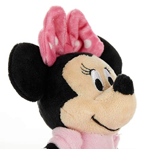 Kids Preferred Disney Baby Minnie Mouse Stuffed Animal Plush Toy Mini Jingler, 6.5 Inches