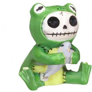 Froggie Frog Furry Bones Figurine Display
