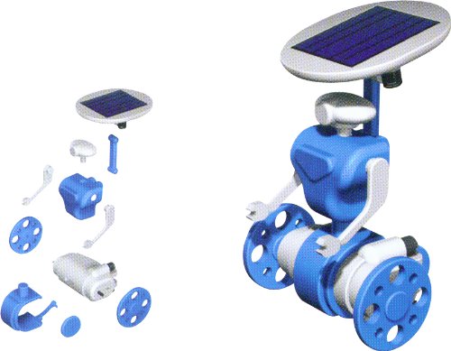 Edu-Toys 6-In-1 Solar Kit| Build 6 Solar Powered Models | No Batteries | Sun Powered
