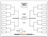 Zieglerworld 32-Team Erasable Blind Draw Tournament Bracket Chart 22x34 - White Plastic with Erasable Pen
