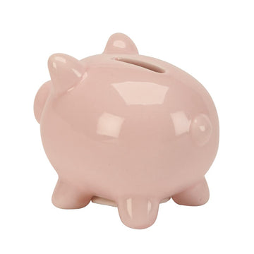 Creative Gifts International Small Pink Ceramic Pig Piggy Bank, 3'' X 4'' X 3'', Gift Box Included