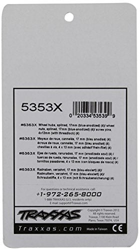 Traxxas 5353X Anodized Wheel Hubs Hex Kit 17mm