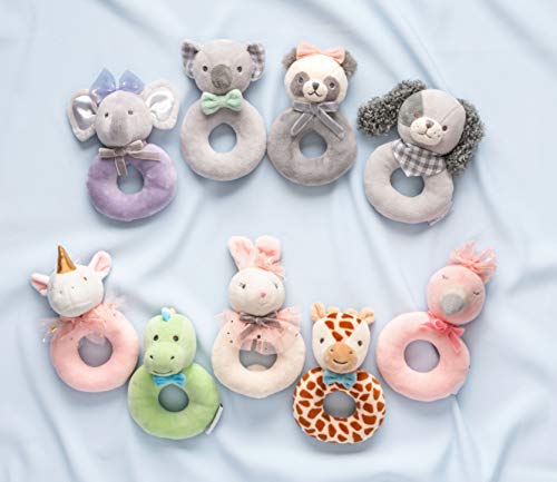 Stephen Joseph, Baby Soft Plush Ring Rattle, Panda
