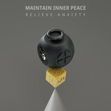 Fidget Toys Fidget Blocks Fidget Pads Stress Fidget Block Twisty Fidget Toy Cube Anxiety Toy Infinite Cube (Black)