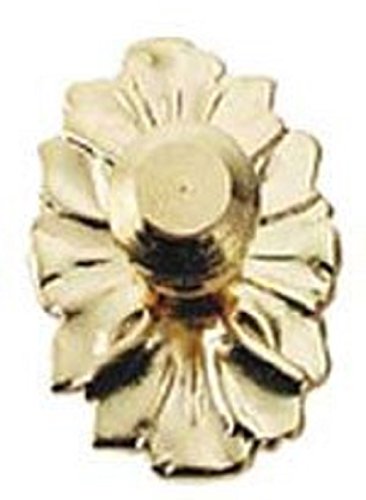 Dollhouse Miniature Gold Plated Brass Medallion Knob by Houseworks