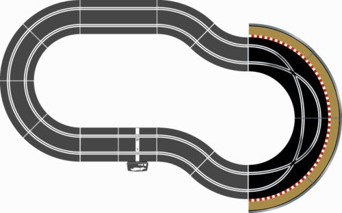 Scalextric C8510 Track Extension Pack - 2X Racing Curves Borders- Barriers, Large, Multi-Colored