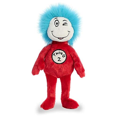 Aurora Plush Bundle of 2 - 12" Thing 1 & Thing 2, Multicolor, Soft Plush Toys, Model B07FDK799F
