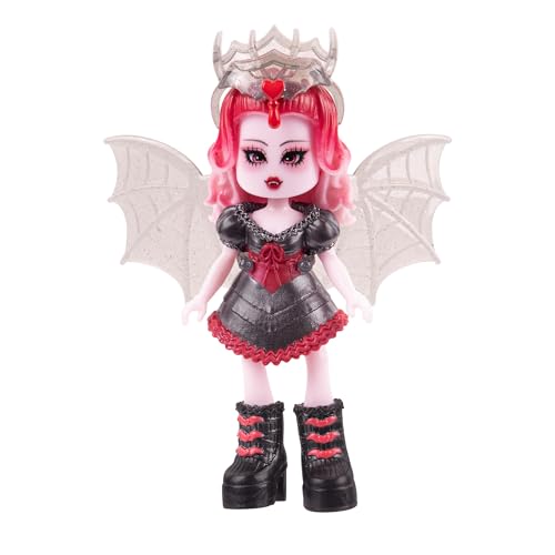 Royale High 3” Dark Fairy Fashion Doll - 1 Figure With 9 Fashion Accessories - Virtual Item Code Included - Series 1 - Ages 5+