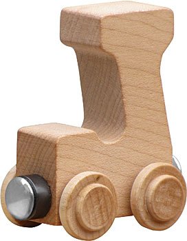 NameTrains Clear Finish Letter Car - Made in USA (J)