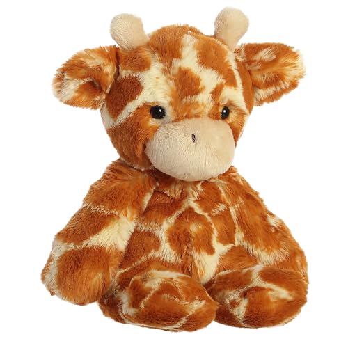 Aurora® Giraffe Stuffed Animal - Brown 9" Soft Polyester Comforting Companion - Model 03601