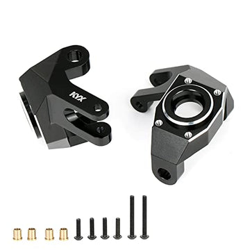 KYX Racing Aluminum Alloy Front Axle Steering Knuckles Upgrades Parts Accessories for 1/6 RC Crawler Car Axial SCX6 AXI05000