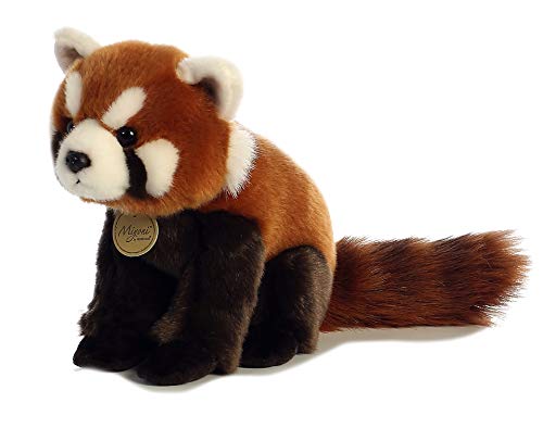 Aurora® Red Panda Stuffed Animal - 9" Lifelike Detail, Polyester, Brown, Model 26267