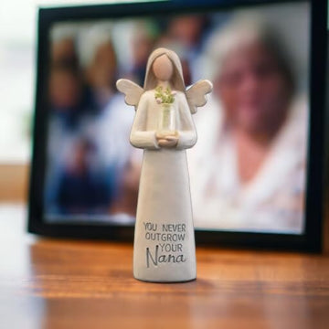 Cwi Gifts Blossom Bucket Angel Figurine You Never Outgrow Your Nana Guardian Angel Sentimental Gift 11730