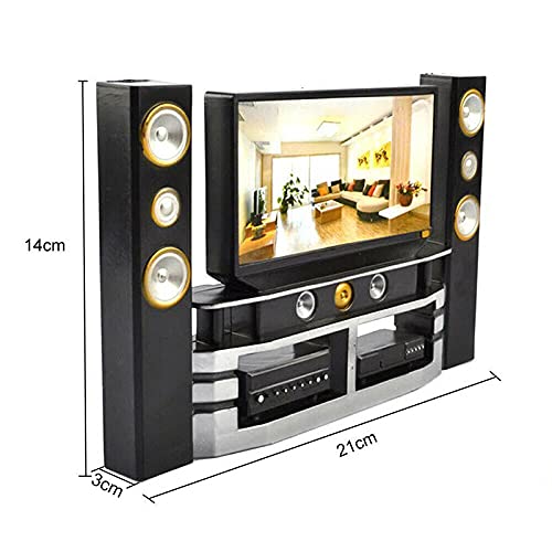 Acxico 1Pcs Mini House Miniature Mini Tv Accessories Mini Living Room Decor