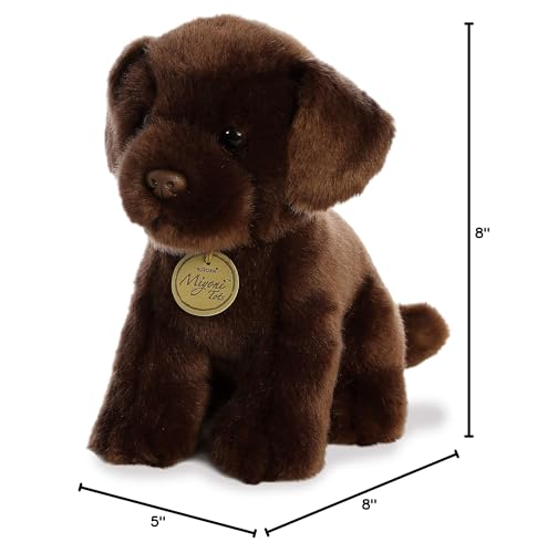 Aurora® Miyoni® Tots Chocolate Lab Stuffed Animal - 11" Brown, Lifelike Detail, Polyester