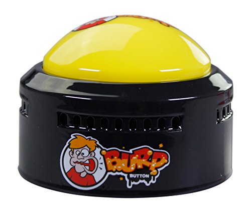 Talkie Toys Burp Button - 20 Funny Sounds, Yellow - Ideal for Burp Games, Trivia, Pranks - Perfect Gag Gift & Stocking Stuffer, ST070