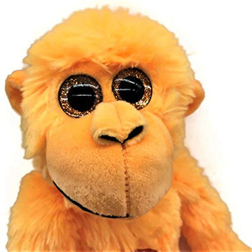 The Petting Zoo Monkey Stuffed Animals, Plush Toys For Girls And Boys, Rainbow Of Colors-20 Inches (Orange)