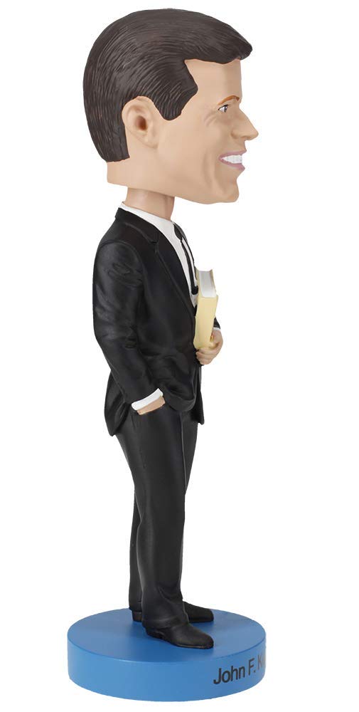 Royal Bobbles John F. Kennedy Bobblehead - 8" Premium Polyresin Figure, Brown, Model RB1205, Unique Serial Number, Exquisite Detail
