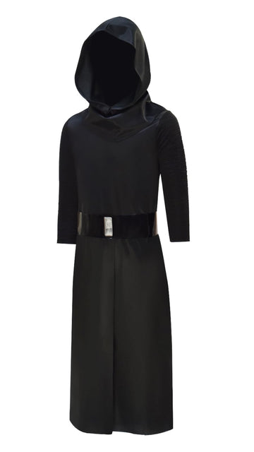 Boys Ben Solo Cosplay Kylo Ren Costume for Kids Jedi Robe with Mask Halloween Outfits (Black 2-3T)
