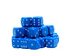 30x Dice Pack | 10mm Classic Blue Spot Dice Set | For Classic and Professional Tabletop Dice Games | By Warlord Games