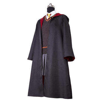 Ngoviny Kids Girls Witch Cosplay Costume Magic School Uniform Girls Witch Robe Cloak Skirt Shirt Halloween Cosplay Props