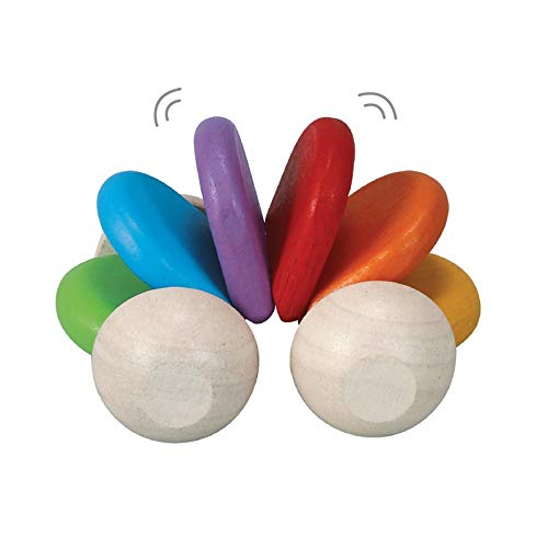 Plantoys Preschool Push And Pull Car (5254) | Pastel Color Collection |Sustainably Made From Rubberwood And Non-Toxic Paints And Dyes