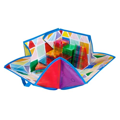 Magna-Tiles Storage Bin Bundle 84-Piece Magnetic Construction Set, The Original Magnetic Building Brand