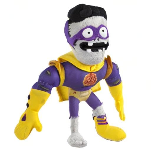 Jazwares Plants vs Zombies GW2 Super Brainz Plush Toy - 7 Inch, Soft Plush Material