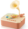 Kids Phonograph With 96 Cards,Children'S Storyteller Sleeping Music Box (Brown)
