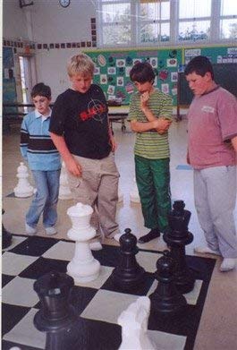 Megachess Giant Oversized Premium Chess Set With 25 Inch Tall King With Quick Fold Nylon Mat