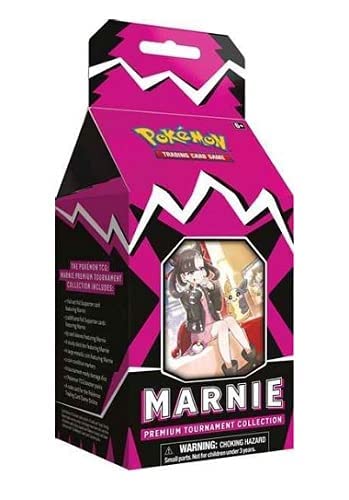 Pokemon Marnie Premium Tournament Collection Box Set - 7 Booster Packs, Multicolor, Paper Material