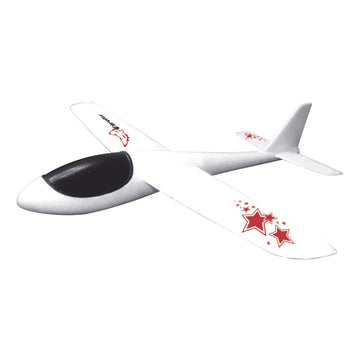 Fire Fox Hand Glider - 22.75'' Wingspan, Durable EPO Foam, White, Model 639713363319, Glides 75 Feet, Perfect for Backyard & Parks