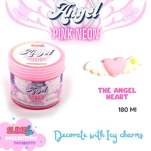 Finoclay 2 Slime Pack Clear Slime & Cloud Slime Kit For Girls Boys, Create With Kids Heaven Theme, Premade Slime Making Kit, 8 S