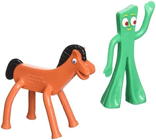 Nj Croce Gumby & Pokey Mini Bendable Pair