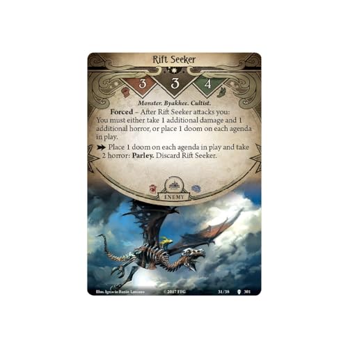 Arkham Horror The Card Game Black Stars Rise Mythos Pack - Face The Madness On Mont Saint-Michel! Cooperative Living Card Game, Ages 14+, 1-4 Players, 1-2 Hour Playtime, Made By Fantasy Flight Games