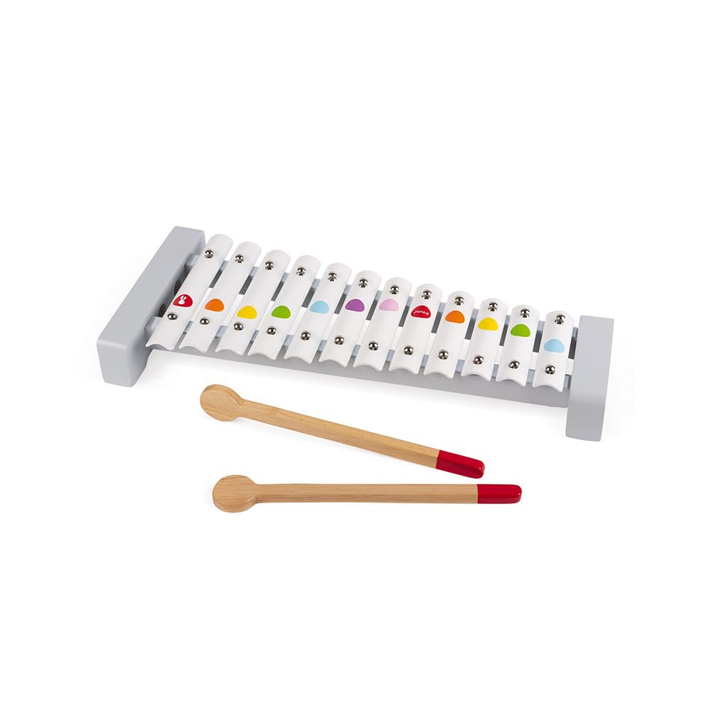 Janod Confetti 4 Piece Wood Musical Instrument Set - 11.22 Tall - Ages 2+ - J07600