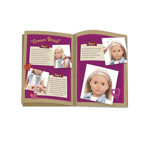 Our Generation 18" Phoebe Hair Grow Doll - Cream Multi-Color, Plastic, Model BD31055Z