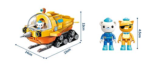 Baseplates For Age 6+ Building Block Octonauts Ocean Adventure Gup-S Polar Exploration Vehicle & Barnacles Kwazii 275Pcs Buildin