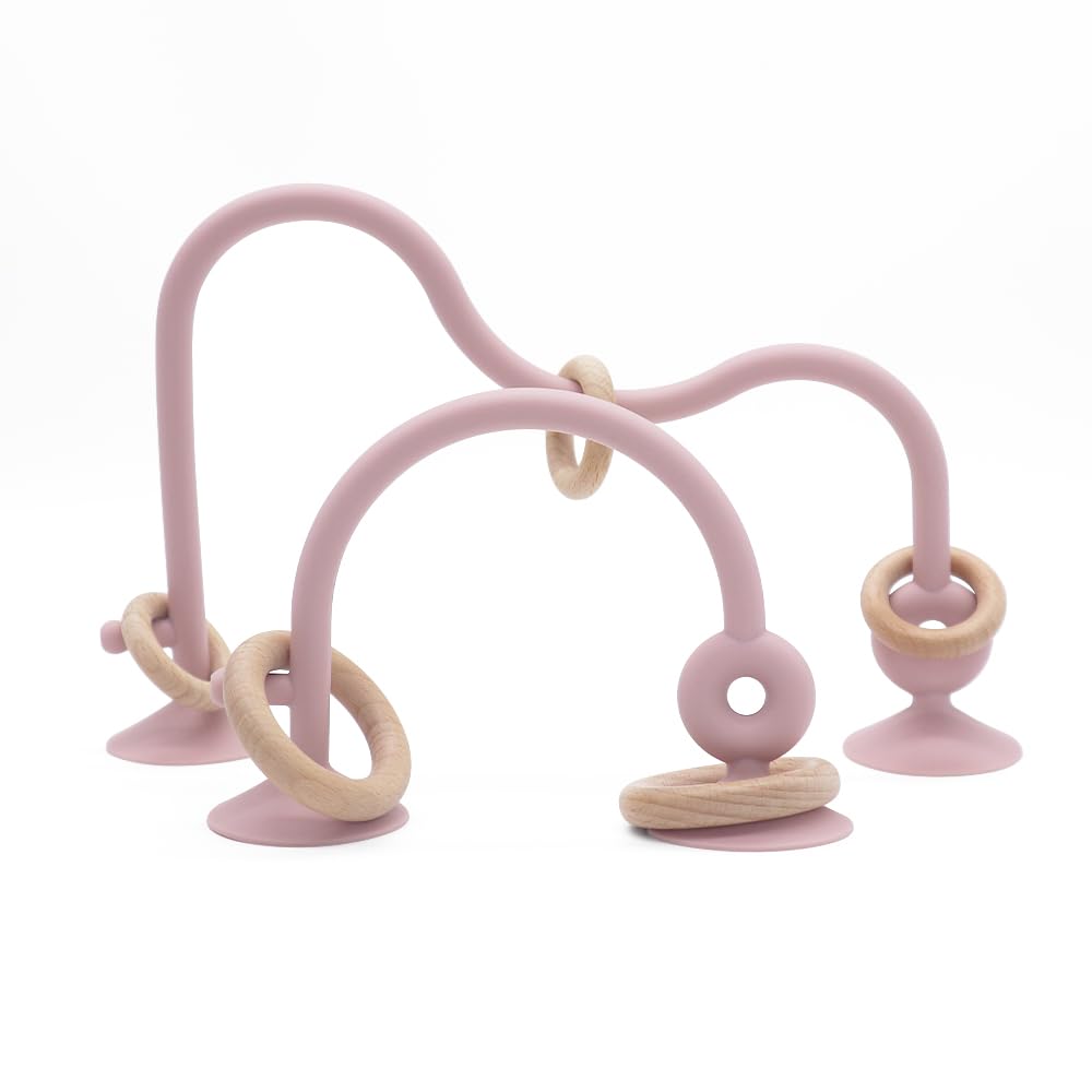 Zeeloopbee High Chair Toys With Suction Cups For Infant Toddlers,Food Grade Silicone Teething Toy For Kids 6 9 12 18 M+,Interact