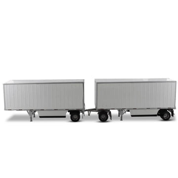 Wabash National 28' Double Pup Trailers White Transport Series 1/50 Diecast Model by Diecast Masters