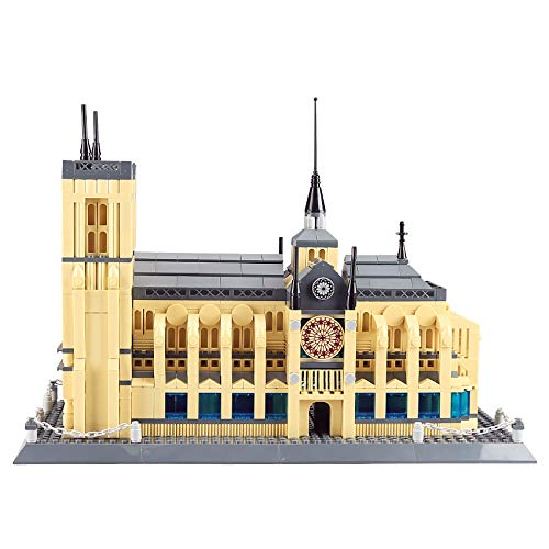 Apostrophe Games Notre-Dame Cathedral Building Block Set (1378 Pieces) Paris'S Notre Dame Cathedral Famous Landmark Series - Architecture Model For Kids And Adults