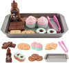 Elitoky Cookie Play Food Set, Play Food for Kids Kitchen - Toy Food Accessories - Toy Foods with Play Baking Cookies and Cupcake