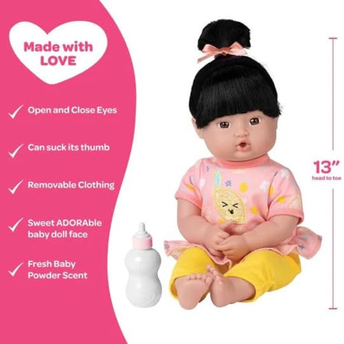 Adora Play Time Babies Collection, 13' Baby Doll With Doll Clothes And Accesories, Made With Sweet Baby Powder Scent, And Gentletouch Vinyl Body, Birthday Gift For Ages 1+ - Bright Citrus
