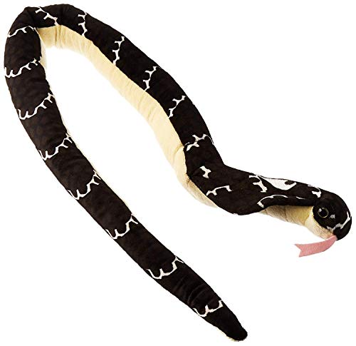 Wild Republic Hooded Cobra Plush Snake Toy, 54" Multi Fabric Stuffed Animal, Model 20730