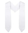 Clerkmans White Preschool/Kindergarten Graduation Stole